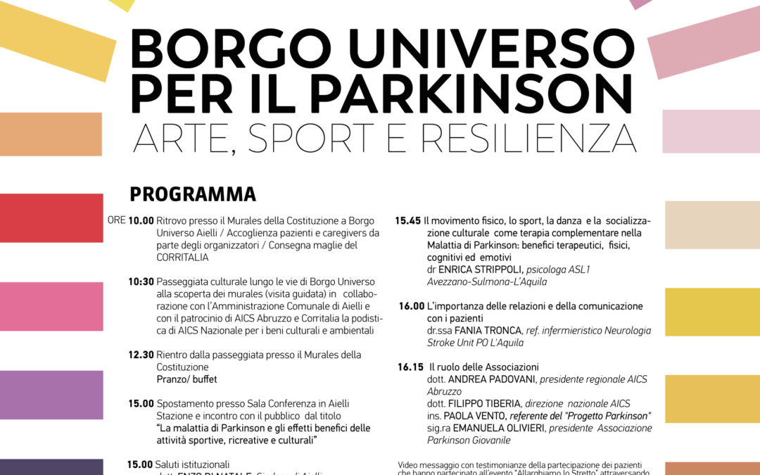 Lo sport, toccasana nelle cure per i malati di Parkinson: giornata di sensibilizzazione e studio con AiCS a Borgo Universo, ad Aielli