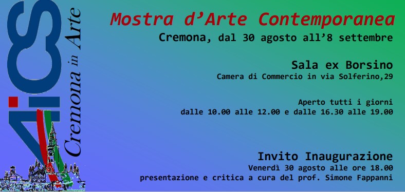 Collettiva di fine estate dei soci Aics Cremona in Arte