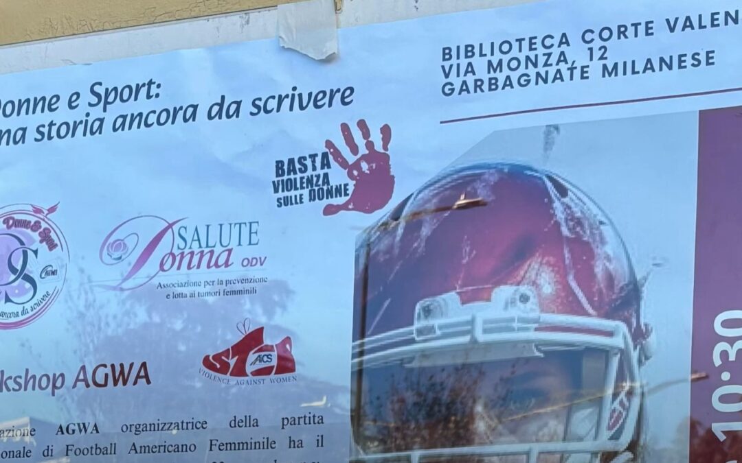 #25Novembre, anche il football americano di AiCS scende in campo per la lotta alla violenza di genere