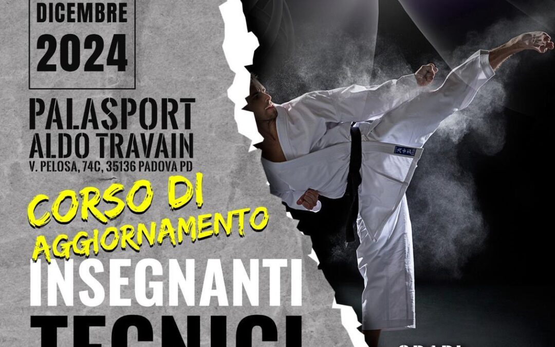 Karate, Corso di Aggiornamento per Insegnanti Tecnici AiCS